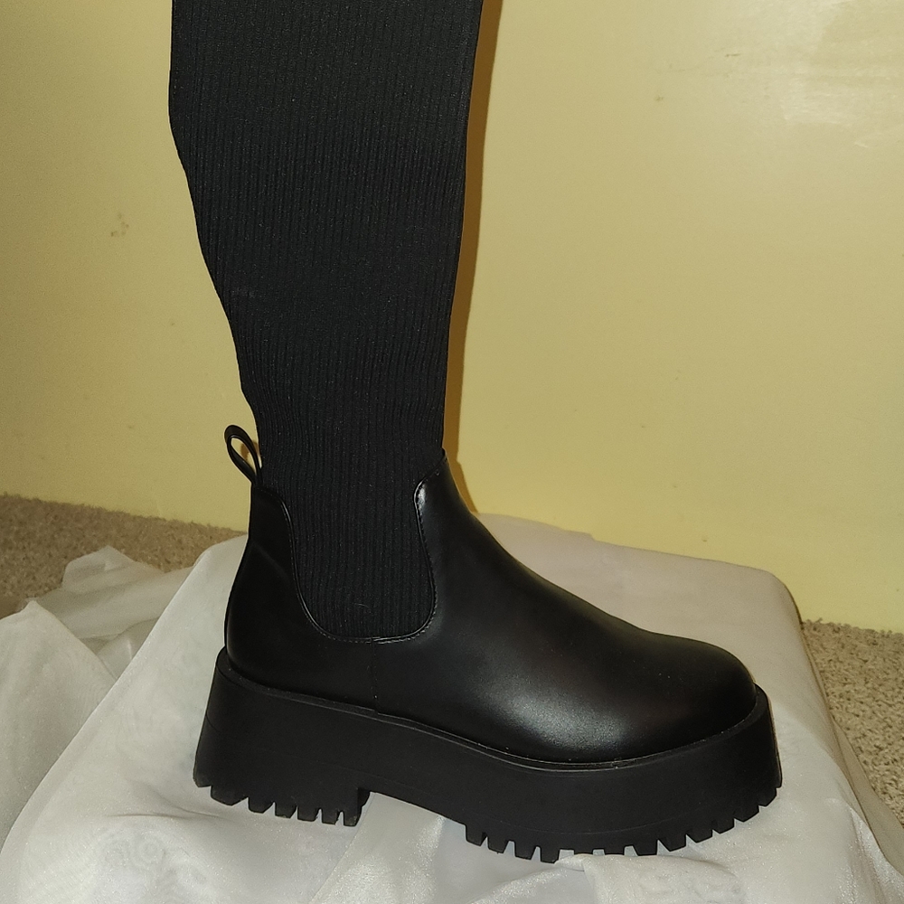 Black Platform Boots